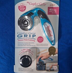 TrueCut My Comfort Cutter Ergonomic Rotary Cutter 45mm Blue